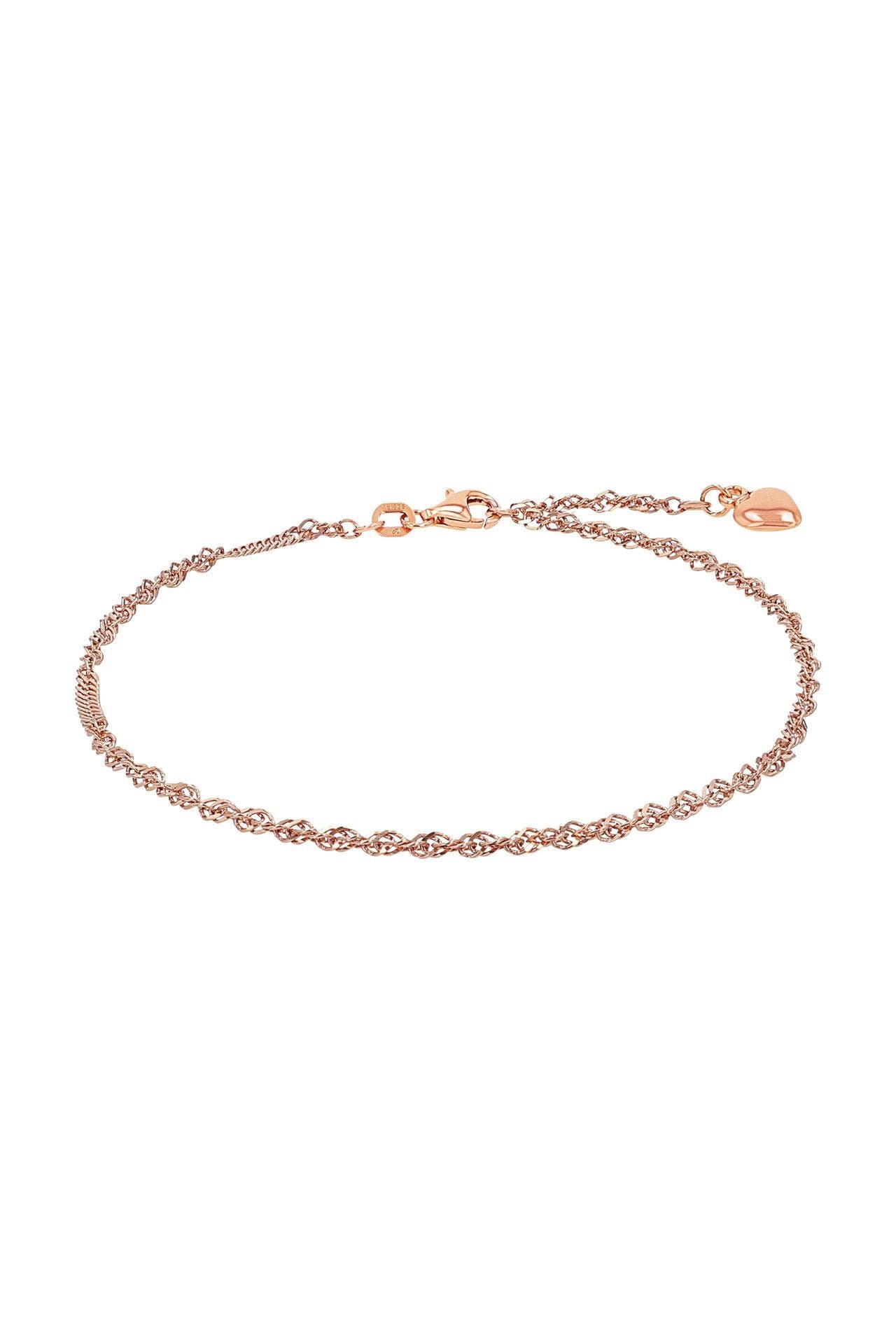 AMOR Fußkette für Damen, 925 Sterling Silber | Herz, Bild 1