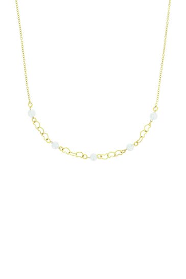AMOR Kette für Damen, Edelstahl, Glasperle | Herz Gold