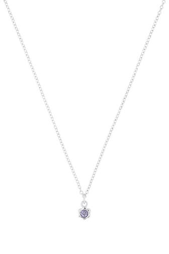 PRINZESSIN LILLIFEE Kette mit Anhänger für Mädchen, 925 Sterling Silber, Zirkonia synth. | Geburtsstein