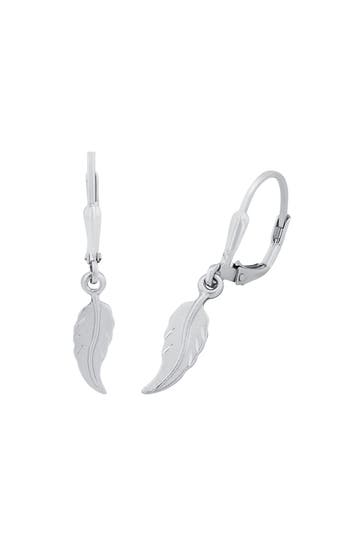 AMOR Ohrhänger für Damen, 925 Sterling Silber | Feder