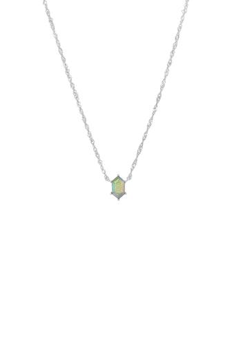 NOELANI Kette mit Anhänger für Damen, Silber 925, Labradorite-Stein