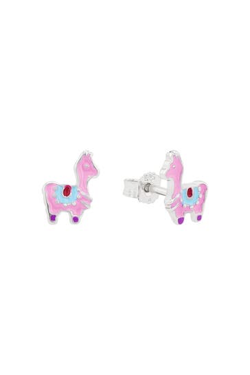 AMOR Ohrstecker für Mädchen, 925 Sterling Silber