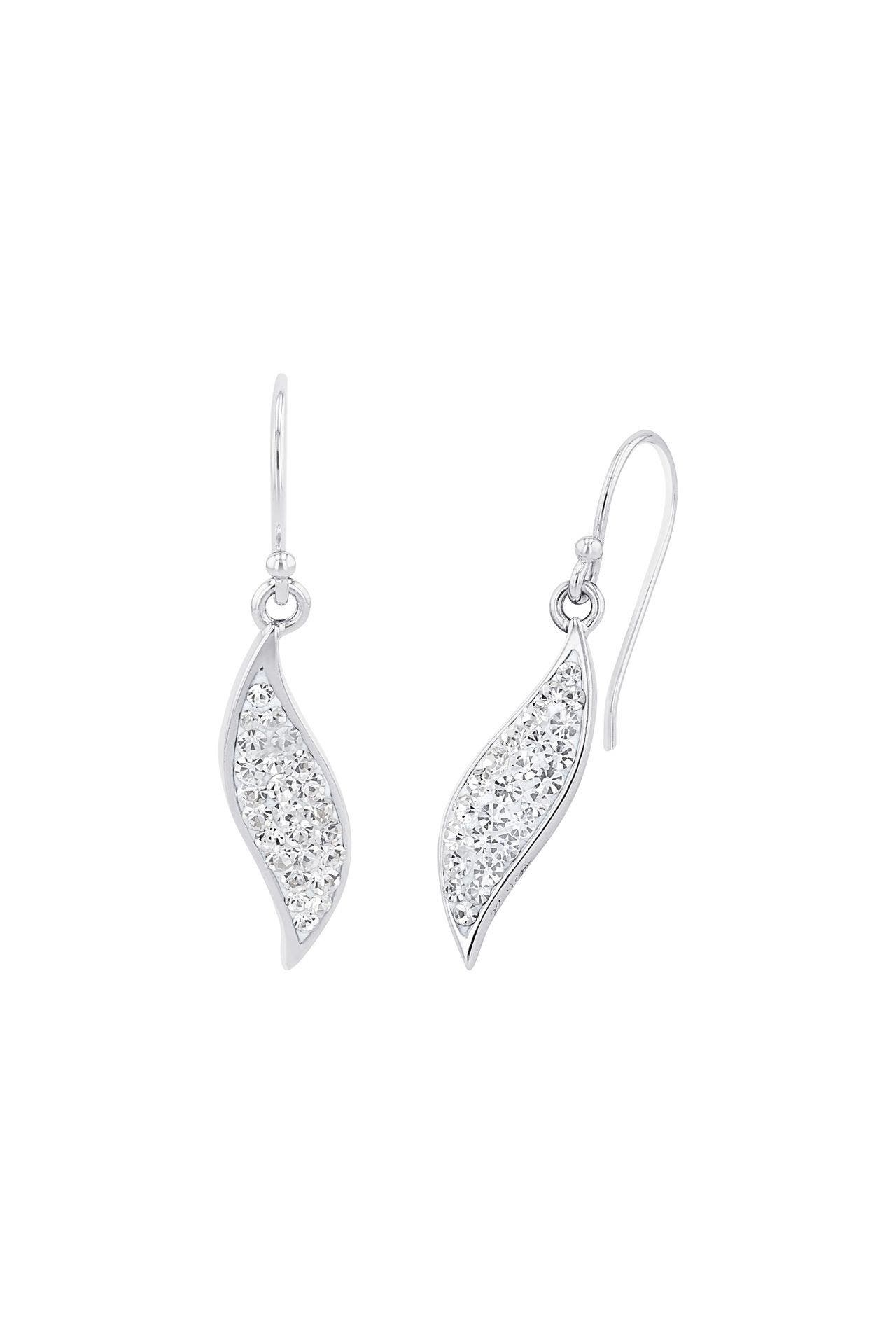 AMOR Ohrringe für Damen, 925 Sterling Silber, Kristall Silber, Bild 1