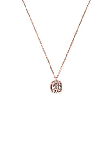 AMOR Kette mit Anhänger für Damen, 925 Sterling Silber, Kristall