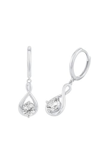 AMOR Creolen für Damen, 925 Sterling Silber, Zirkonia synth.