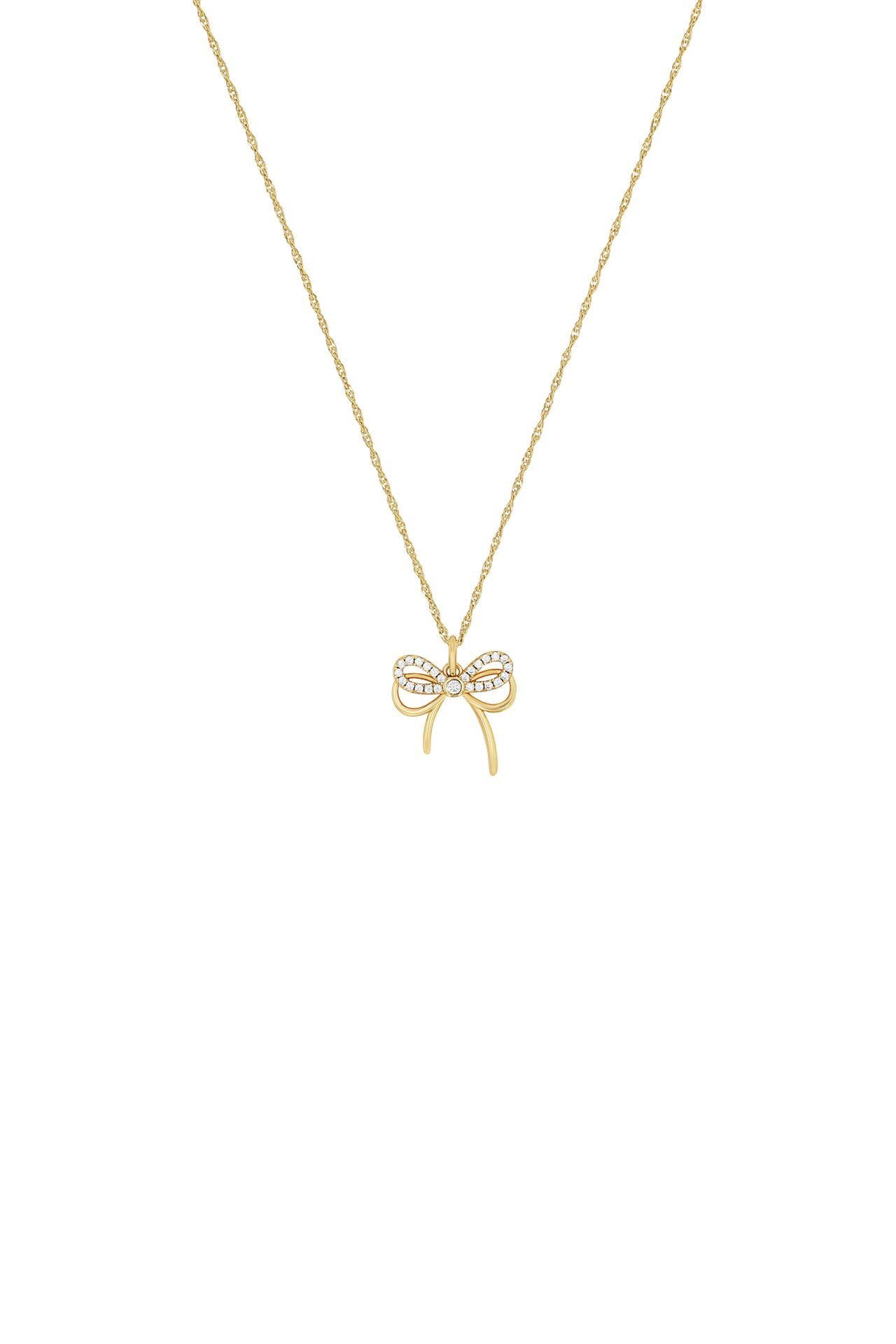 AMOR Collier für Damen, 925 Sterling Silber, Zirkonia | Schleife, Bild 1