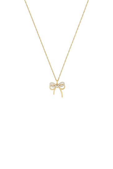 AMOR Collier für Damen, 925 Sterling Silber, Zirkonia | Schleife