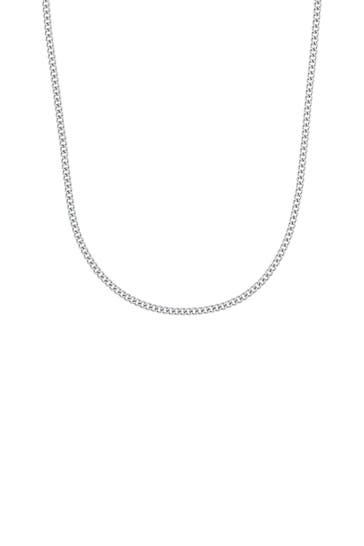 AMOR Kette Unisex, Edelstahl Silber