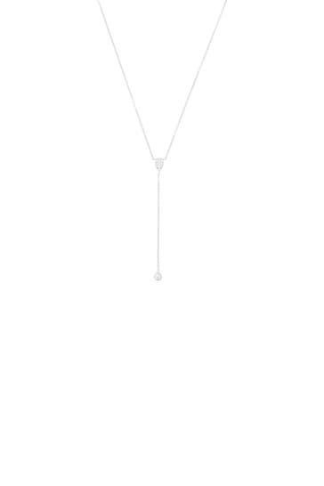 AMOR Kette mit Anhänger für Damen, 925 Sterling Silber, Zirkonia synth.
