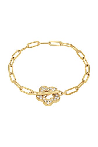 NOELANI Armband für Damen, Edelstahl, Zirkonia synth. | Blume Gold