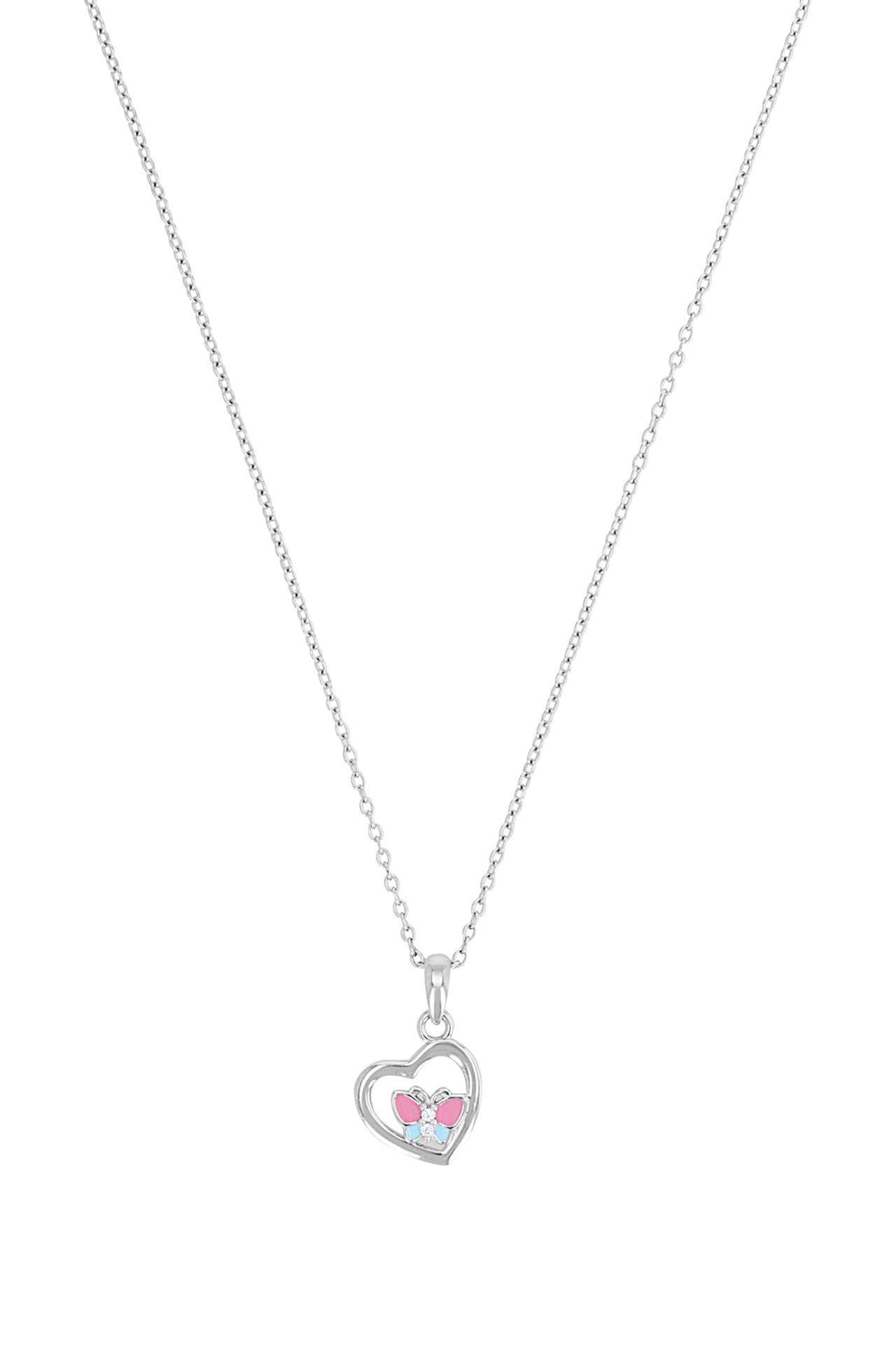 PRINZESSIN LILLIFEE Kette mit Anhänger für Mädchen, 925 Sterling Silber, Zirkonia synth. | Herz, Bild 1