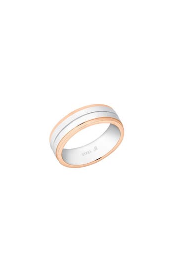 AMOR Ring für Damen, Edelstahl, Zirkonia synth.