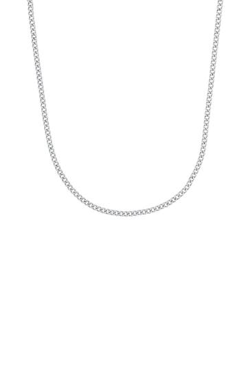 AMOR Kette Unisex, Edelstahl Silber