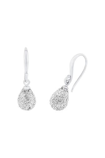 AMOR Ohrringe für Damen, 925 Sterling Silber, Kristallglas Silber