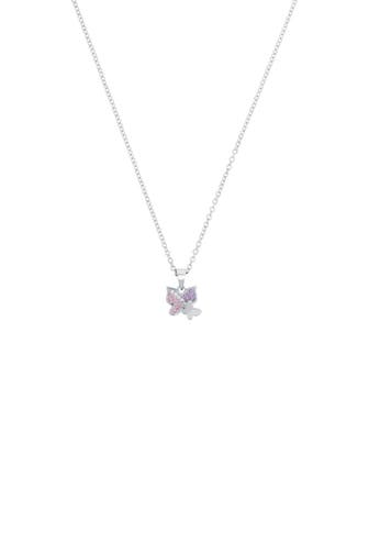 PRINZESSIN LILLIFEE Kette mit Anhänger für Mädchen, 925 Sterling Silber, Zirkonia synth. | Schmetterling