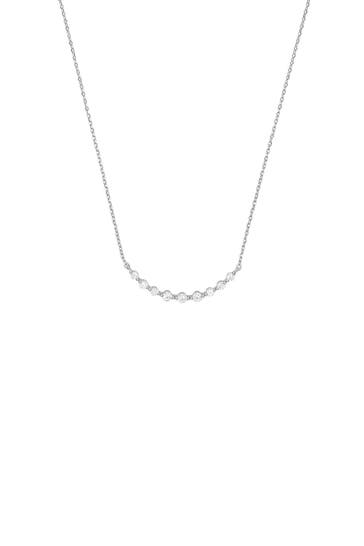AMOR Kette mit Anhänger für Damen, 925 Sterling Silber, Zirkonia synth.