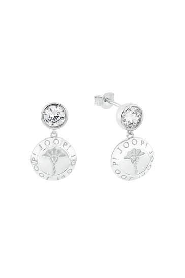 JOOP! Ohrringe für Damen, 925 Sterling Silber, Zirkonia synth. | Kornblume Silber