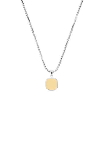 AMOR Kette mit Anhänger für Herren, Edelstahl