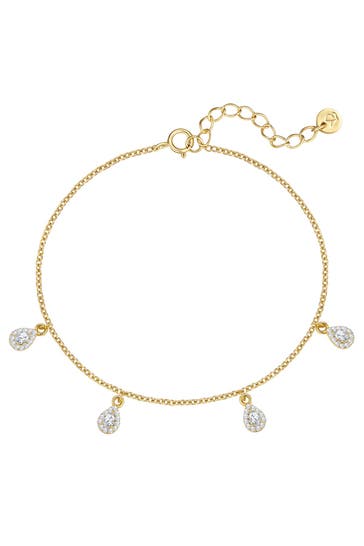 GLANZSTÜCKE MÜNCHEN Armband Armband Sterling Silber gelbgold Zirkonia weiß gelbgold