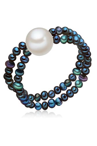 VALERO PEARLS Ring Sterling Silber blau