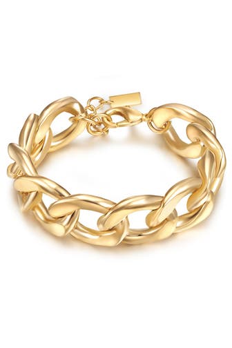 LULU & JANE Armband Metall gelbgold