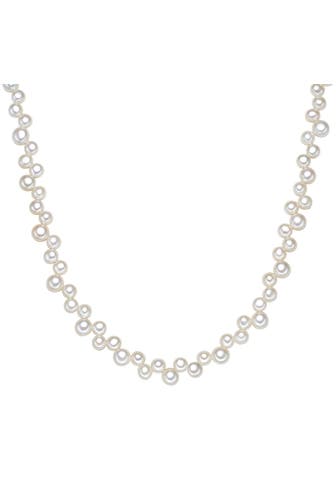VALERO PEARLS Kette Süßwasser-Zuchtperle weiß