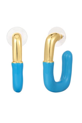 YOKOAMII Ohrringe Metall-Legierung gelbgold