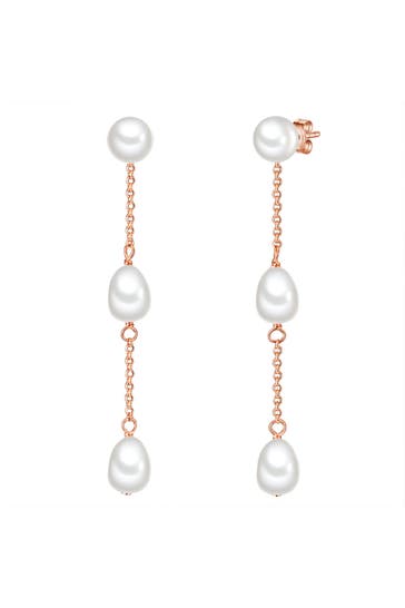 VALERO PEARLS Ohrringe Sterling Silber roségold