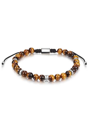 MÄNNERGLANZ Armband Tigerauge braun