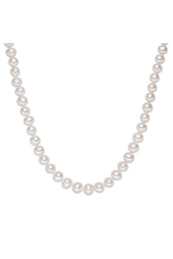 LULU & JANE Kette Süßwasser-Zuchtperle weiß