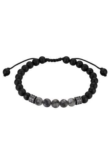 TRUE REBELS Armband Edelstahl gunmetal