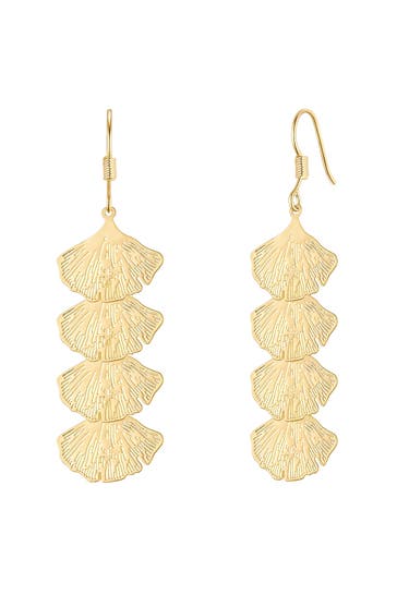 YOKOAMII Ohrringe Metall-Legierung gelbgold