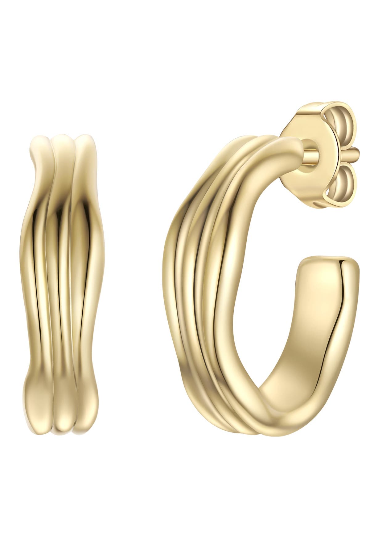 GLANZSTÜCKE MÜNCHEN Ohrringe Sterling Silber gelbgold, Bild 1