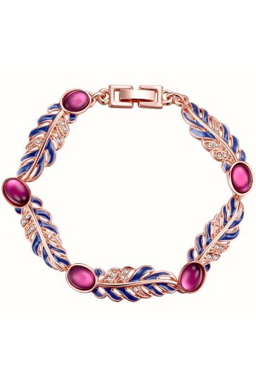 LULU & JANE Armband Metall-Legierung roségold