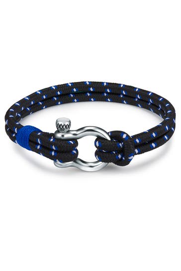 TRUE REBELS Armband Metall-Legierung blau