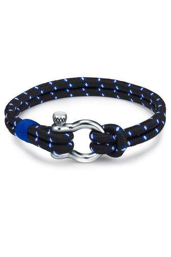 TRUE REBELS Armband Metall-Legierung blau