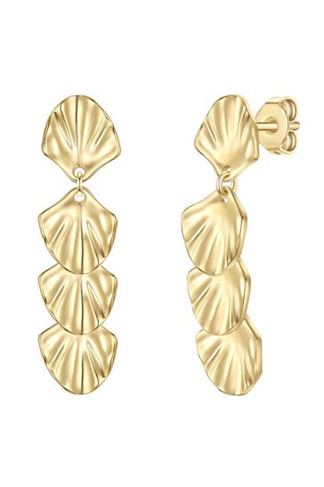 YOKOAMII Ohrringe Metall-Legierung gelbgold