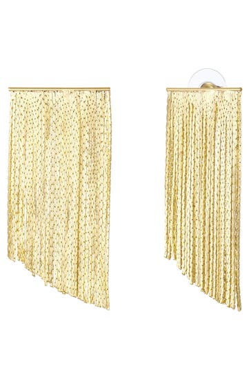 YOKOAMII Ohrringe Metall-Legierung gelbgold