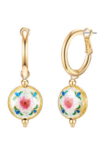 LULU & JANE Ohrringe Messing gelbgold