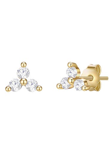 LULU & JANE Ohrringe Messing gelbgold