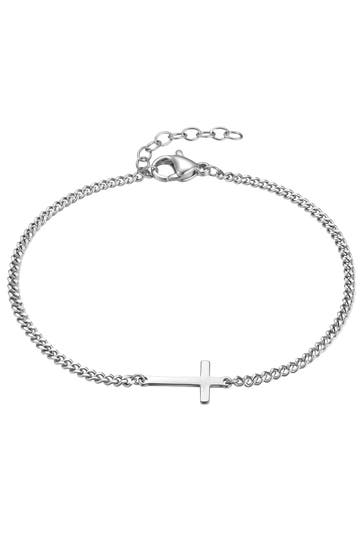 TRUE REBELS Armband Armband Edelstahl silber