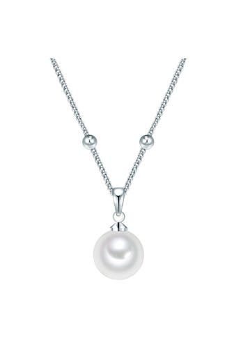 LULU & JANE Kette Messing weiß