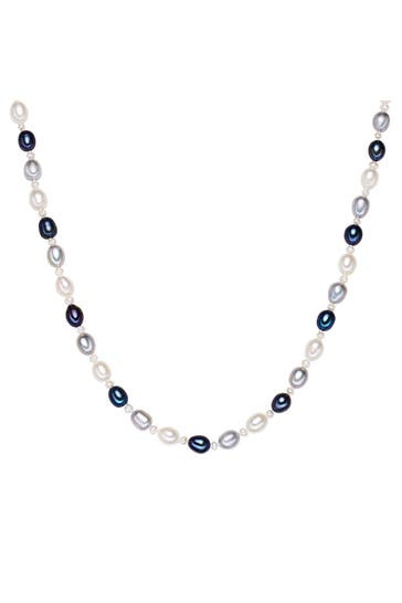 VALERO PEARLS Kette Süßwasser-Zuchtperle multicolor