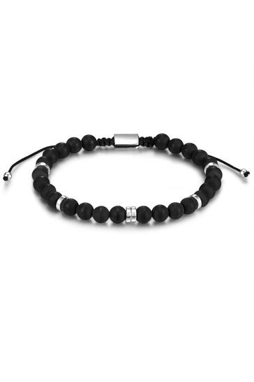 MÄNNERGLANZ Armband Achat schwarz