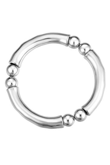 YOKOAMII Armband Metall-Legierung silber