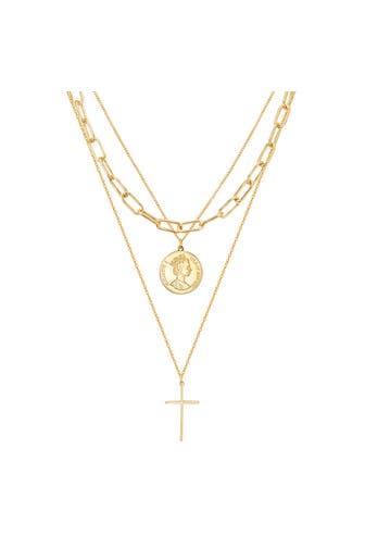 LULU & JANE Kette Metall-Legierung gelbgold