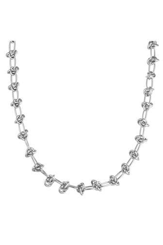 YOKOAMII Kette Messing silber