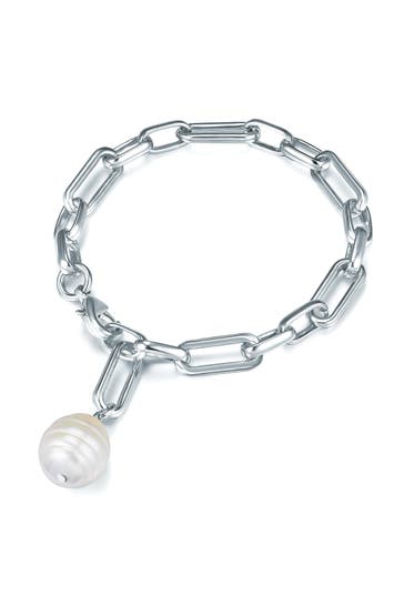 LULU & JANE Armband Metall-Legierung silber