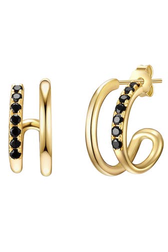 LULU & JANE Ohrringe Messing gelbgold