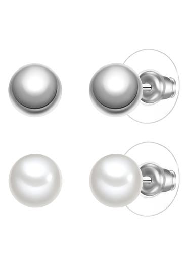 YOKOAMII Schmuckset Muschelkernperle weiß